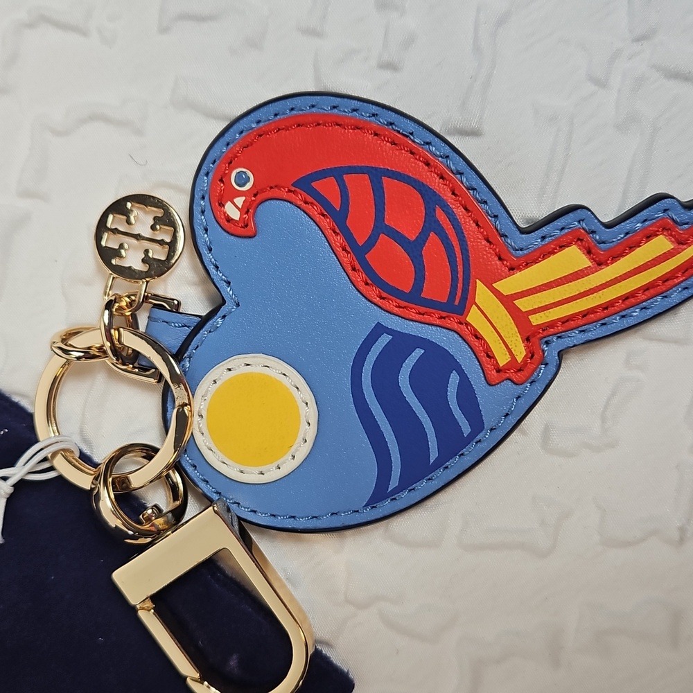 TORY BURCH PARROT KEYFOB/ PURSE CHARM